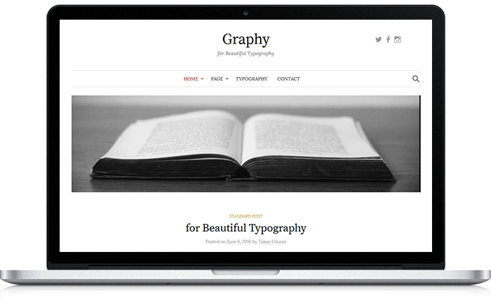 Graphy WordPress Theme
