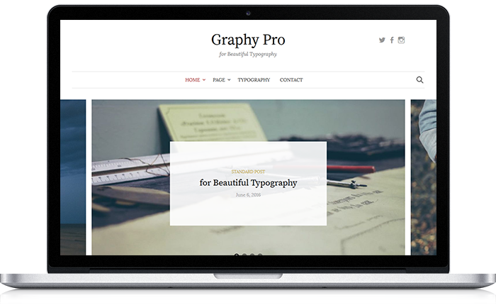 Graphy Pro WordPress Theme